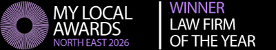 Winner of Law Firm of the Year, My Local Awards North East 2026